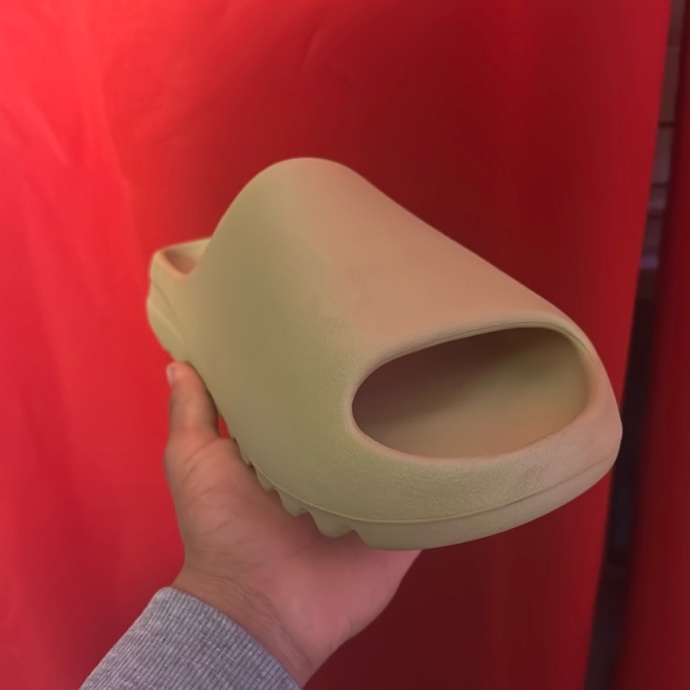 Yeezy slides, size: 13, color (resin), box included.